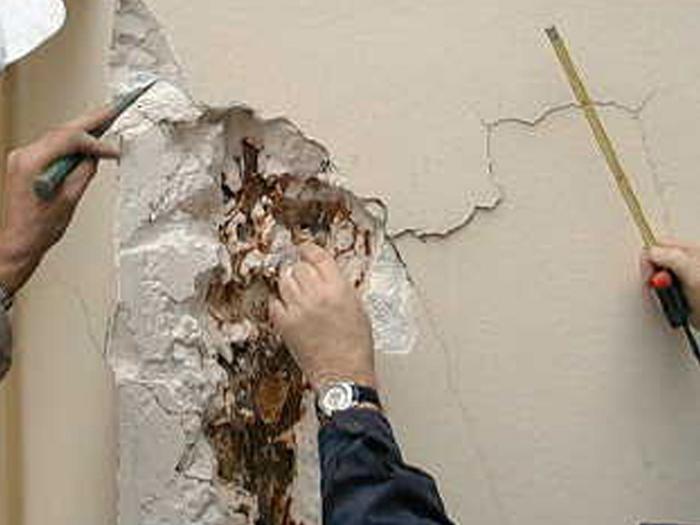 Une reprise denduits plâtre en façade à refaire